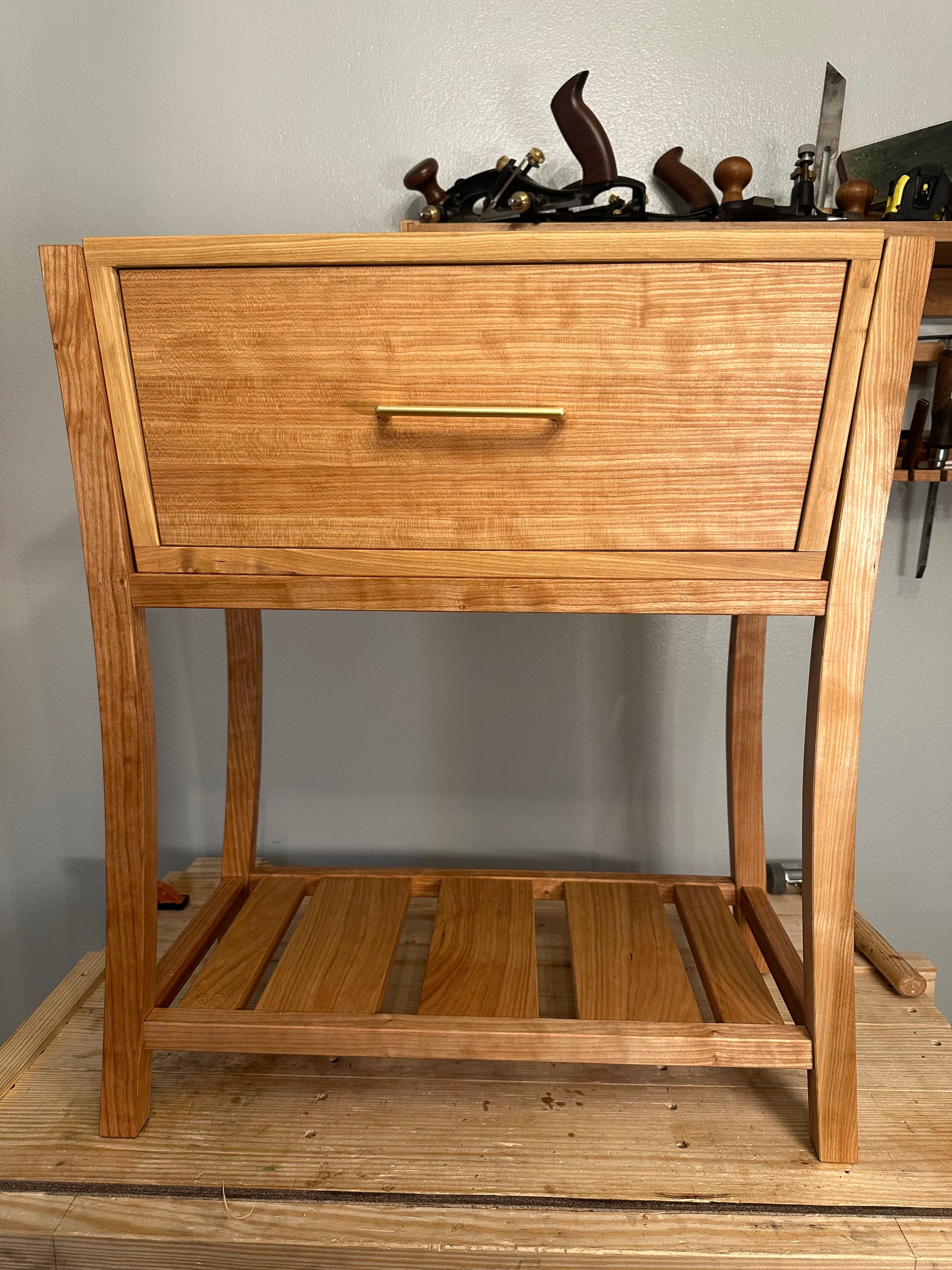 Modern Cherry End Table – image 1