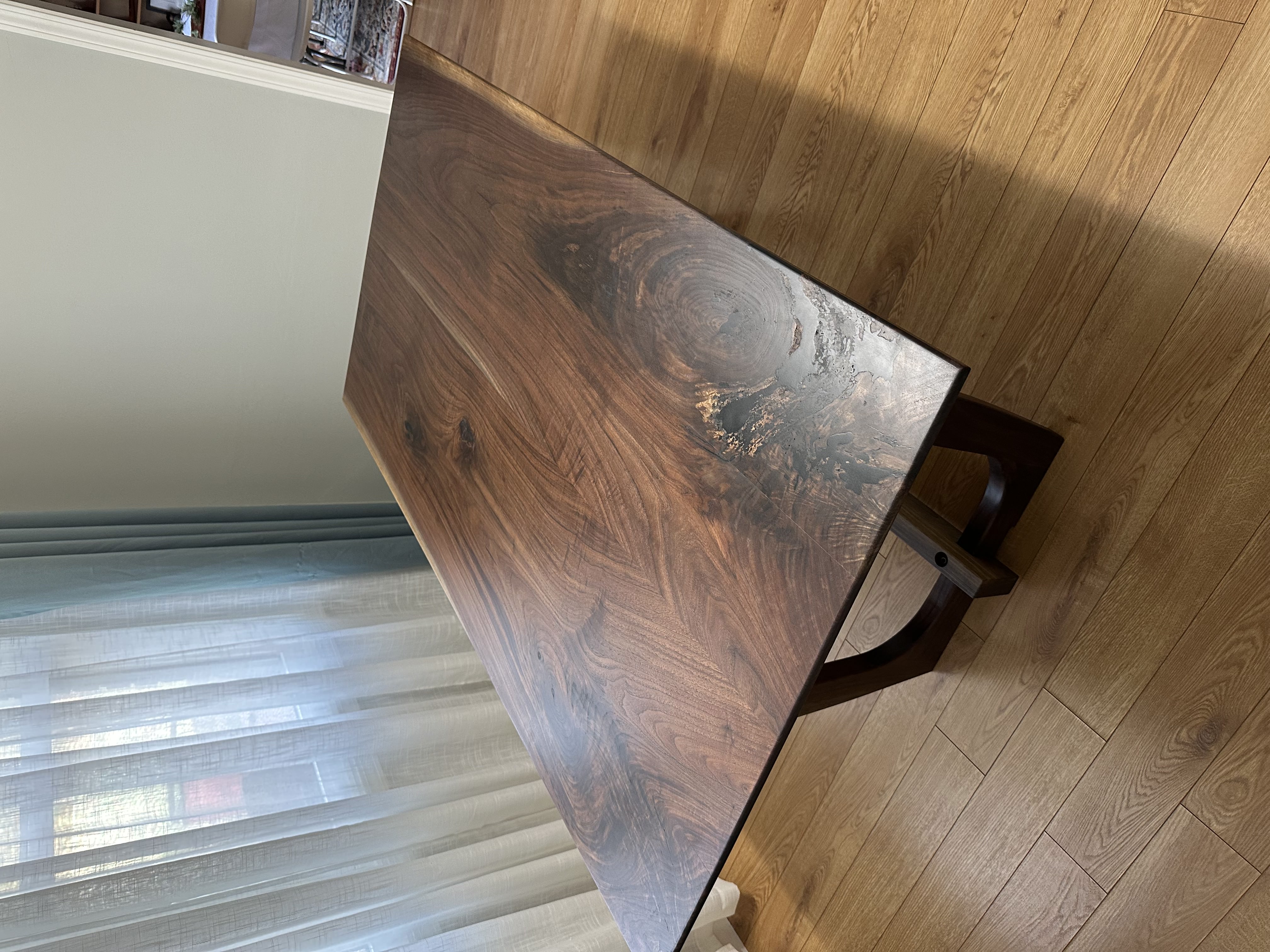 Walnut grain sample for custom furniture and cabinetry, Milwaukee